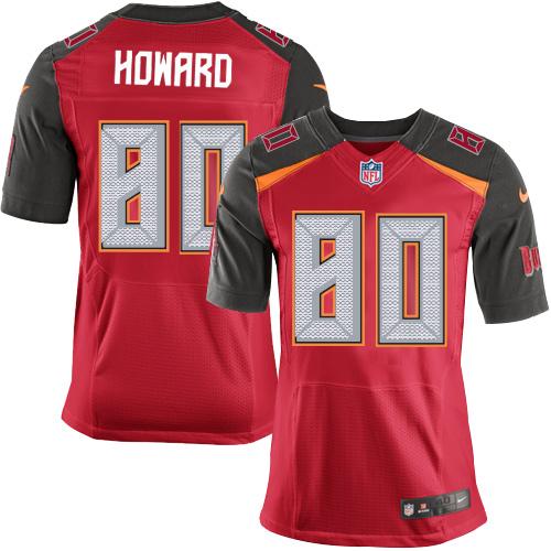 Nike Buccaneers #80 O. J. Howard Red Team Color Men's Stitched NFL New Elite Jersey - Click Image to Close